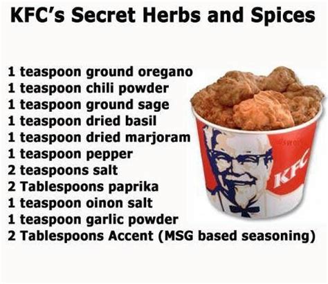 √ Kfc Original Recipe Ingredients - Alvis Twirlwing