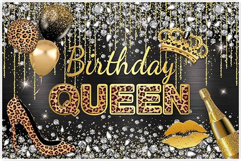 Happy-Birthday-Queen-Background-Black-Gold-Diamond-Women-s-Party-Decoration-Prom-Party-Articles ...