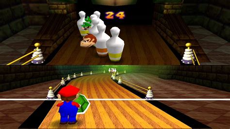 Mario Party 1 Bonus - Bowl Over Strike - YouTube