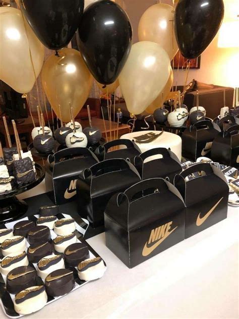 Nike 11th Birthday | CatchMyParty.com | 15th birthday party ideas ...