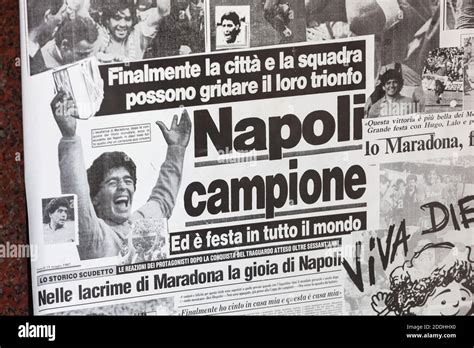 Napoli maradona 1987 hi-res stock photography and images - Alamy