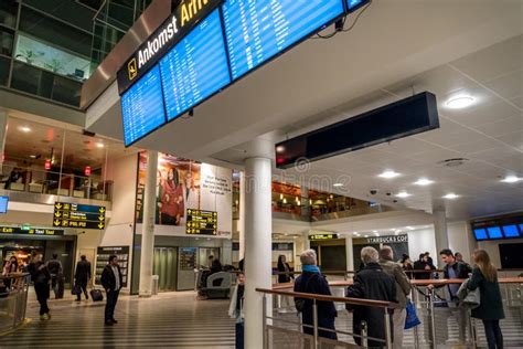 February 18, 2019. Kastrup Airport in Denmark, Copenhagen. Theme Transport and Architecture ...