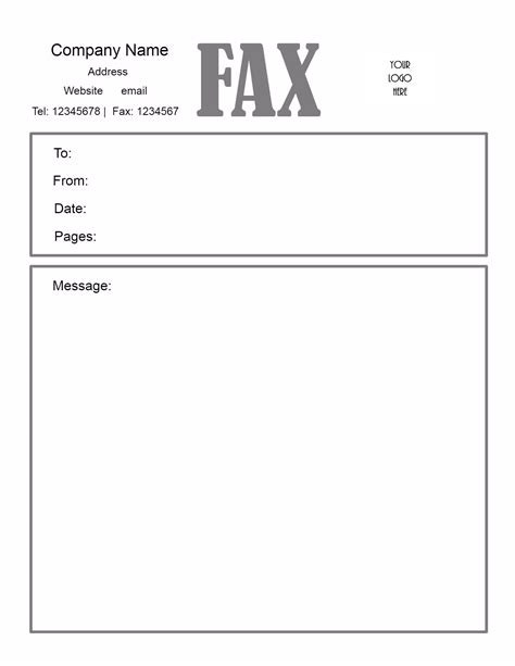 Free Fax Cover Sheet Template | Customize Online then Print