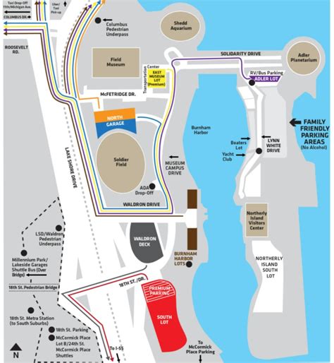 Find parking options near Soldier Field in Chicago 2024