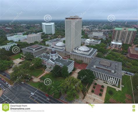 Florida State Capitol Building Stock Photo - Image of urban, aerial ...