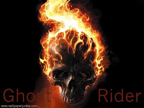 HD wallpaper: Ghost Rider Skull in Flames Ghost Rider Entertainment Movies HD Art | Wallpaper Flare