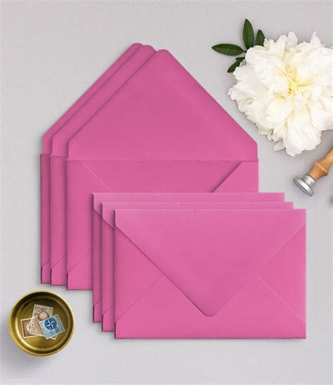 Fuchsia Matte Envelopes A7 Fuchsia Envelopes Hot Pink Euro - Etsy | Pink wedding envelopes, Hot ...