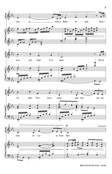 Preview Breath Of Heaven (HL.35028900) - Sheet Music Plus