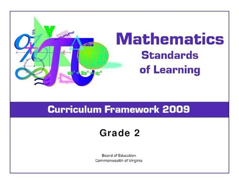 (PDF) Grade 2 - VDOEMathematics Standards of Learning Curriculum Framework 2009: Grade 2 1 ...