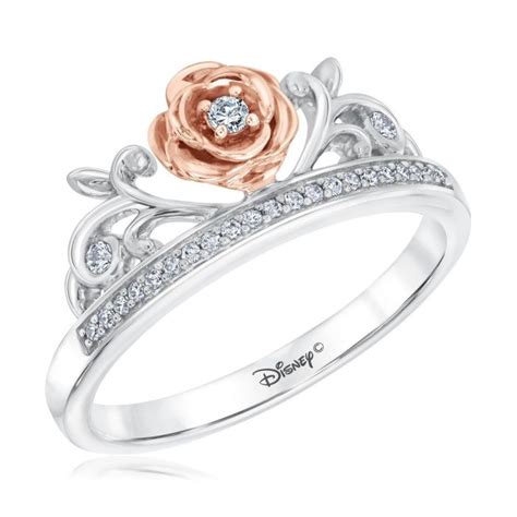 Enchanted Disney Fine Jewelry Diamond Belle Princess Ring 1/10ctw | REEDS Jewelers