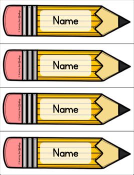 FLASH FREEBIE! Editable Pencil Name Tags | Diy name tags, Classroom ...