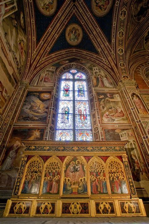 Beautiful Interior of Basilica of Santa Croce in Florence, Italy