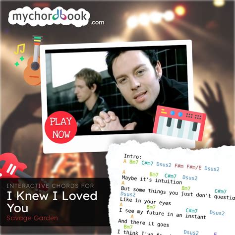 Savage Garden - I Knew I Loved You Chords