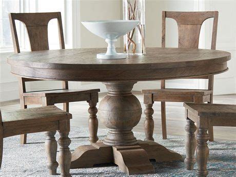 World Interiors Chatham Downs Weathered Teak 60'' Wide Round Dining ...