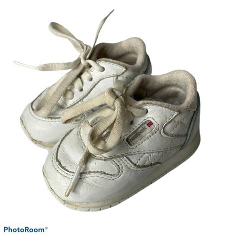 Reebok Classic Infant Sneakers Shoes White Leather Baby Size 3 | eBay ...