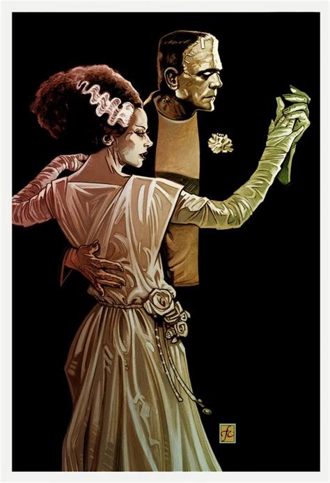 Frankenstein and His Bride Art | ... posters lobby cards prints ...