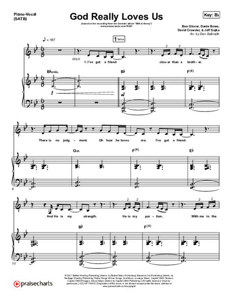 God Really Loves Us Sheet Music PDF (Crowder / Dante Bowe / Maverick ...