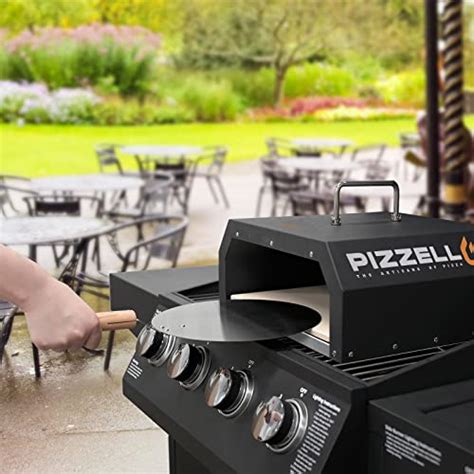 PIZZELLO 4 in 1 Outdoor Pizza Oven Wood Fired 2-Layer Detachable ...