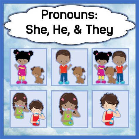 Pronouns: She, He, and They | Expressive language activities ...