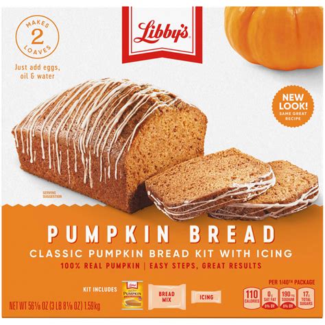 Libbys Classic Pumpkin Bread Kit with Icing 56.1 OZ Box - Walmart.com