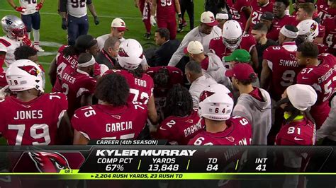 Arizona Cardinals quarterback Kyler Murray carted off field after injury