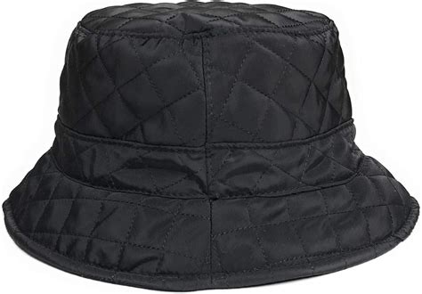 KGM Stylish Designer Water Resistant Quilted Bucket hat (Black): Amazon.co.uk: Clothing