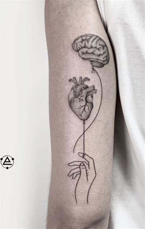 Heart And Brain Tattoo | InkStyleMag