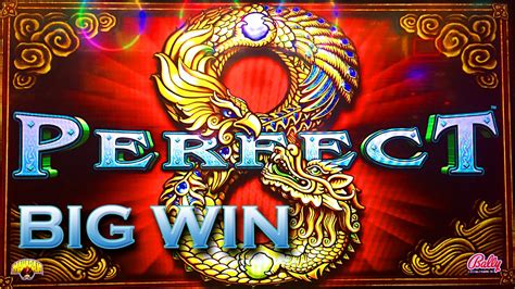 PERFECT 8 SLOT MACHINE BONUS - BIG DRAGONS, 5 OF A KIND AND RETRIGGERS FOR THE WIN! - YouTube