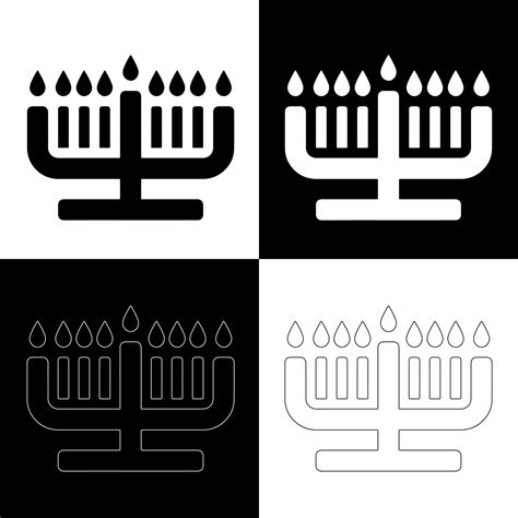 Hanukkah candles drawing vector for websites, printing and others ...