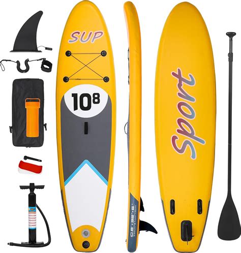 Amazon.com : Surfboard 10.8 Ft, Stand Up Surfing Board with 3 ...