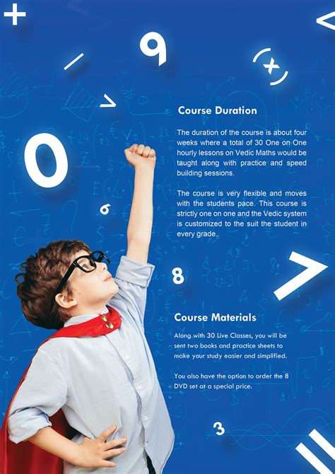 Brochure for Online Math Course Provider on Behance