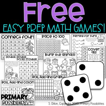 Math Dice Games Printable - Christmas Math Games With Dice Free : Math ...