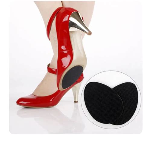 Anti Slip Adhesive Shoes Cushion High Heel Insoles Protector Rubber Shoe Pads Forefoot Inserts ...