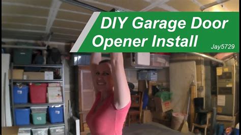 DIY installing a new garage door opener - YouTube