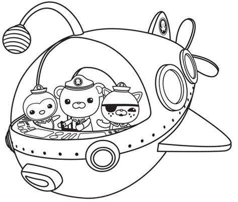 Octonauts image to download and color - Octonauts Coloring Pages for Kids