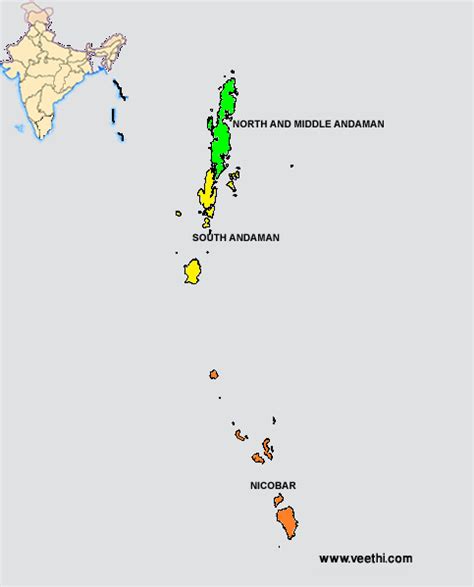 Andaman and Nicobar Islands Districts Map India Map, India Travel ...