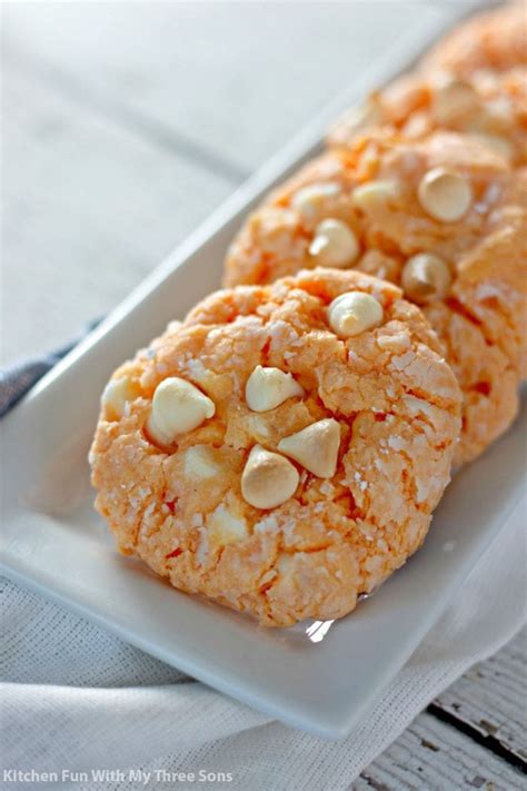 Creamsicle Orange Cookies - Kitchen Fun With My 3 Sons