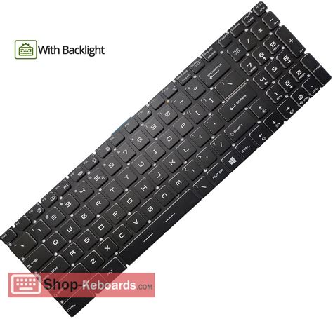 Replacement MSI GV72 8RD laptop keyboards with High Quality from United States | SHOP-KEYBOARDS.COM