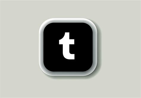 Tumblr new logo and icon printed on white paper. Tumblr social media platform logo 24095088 ...