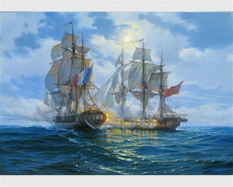 Night Sail Ship Oil Painting Original by Alexander Shenderov Night Ocean Art Sailboat Art Large ...