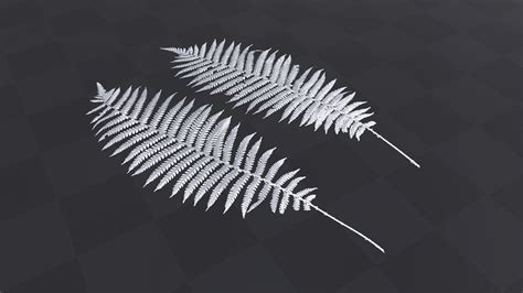 Fern Leaves - download free texture atlases and decals, Substance PBR ...