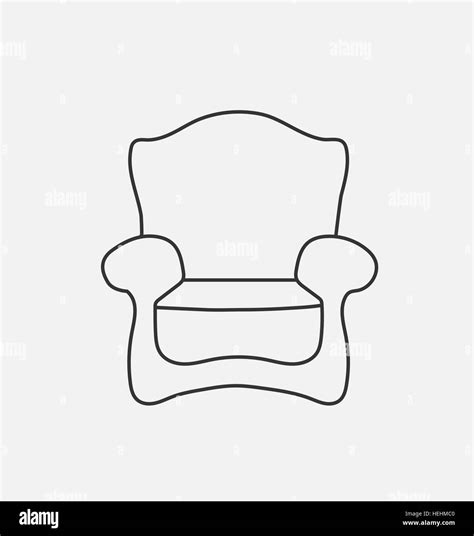 Schematically chair. Modern Flat style Vector Illustration Stock Vector Image & Art - Alamy