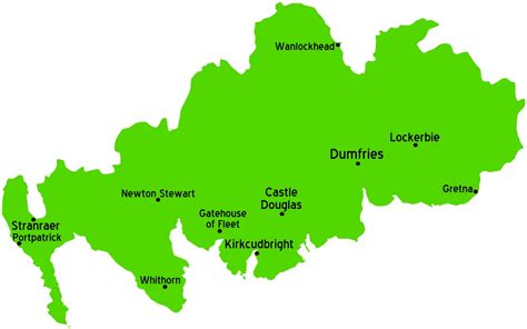 Dumfries And Galloway Scotland Map - MapSof.net