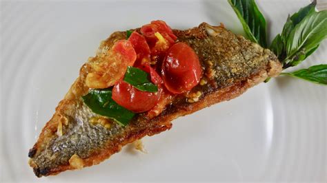 Pan-Fried Porgy with Tomatoes & Basil • A Wholesome New World