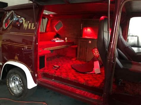 Wild Cherry Interior | Custom vans, Custom van interior, Vintage vans