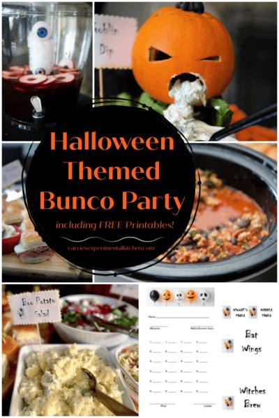 Halloween Themed Bunco Party | Carrie’s Experimental Kitchen