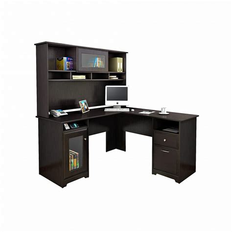 Bush Furniture Cabot 60W L Shaped Computer Desk with Hutch - Walmart ...