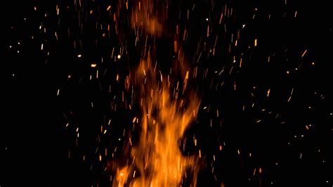 Download wallpaper 2560x1440 fire, sparks, flame, dark, night ...