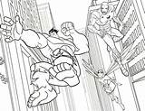 Super Hero Squad Defending The Universe Coloring Page  NetArt sketch template