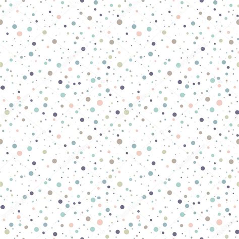 Cute seamless pattern or texture with colorful polka dots on white ...